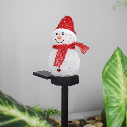 Solar Snowman Outdoor Stake Light – Christmas Lawn Decoration