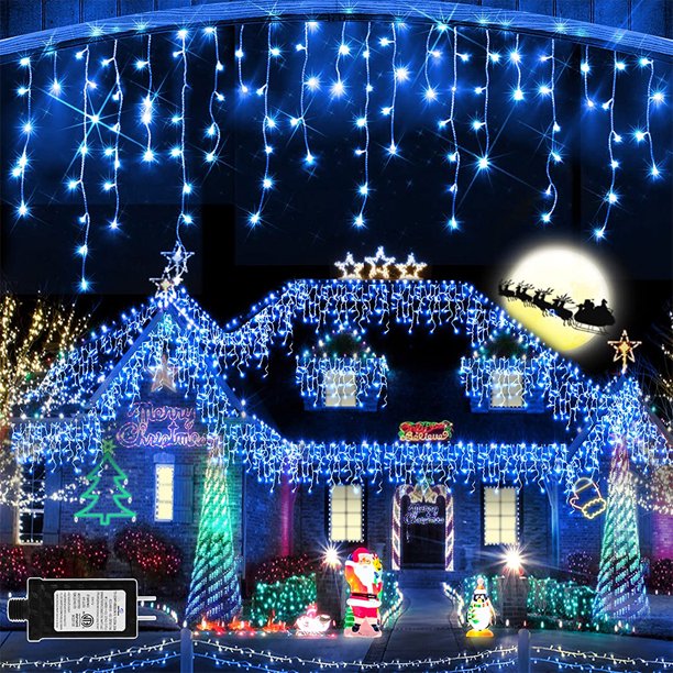 Christmas Lights Outdoor Decorations – 100 LED, 33Ft, 8 Modes