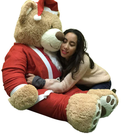 Giant Christmas Teddy Bear – 5 Feet Tall with Removable Santa Suit