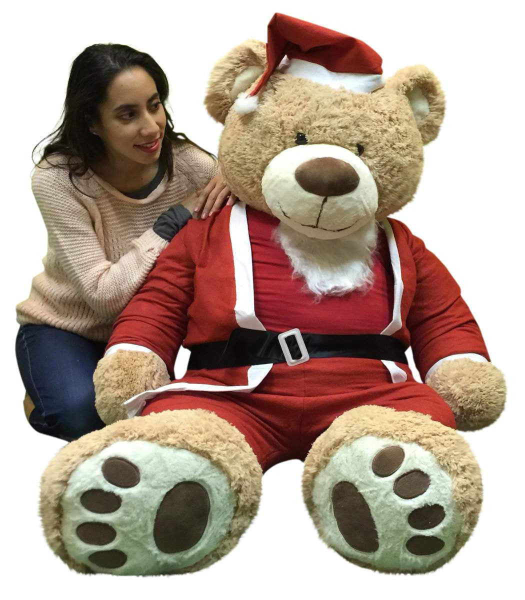 Giant Christmas Teddy Bear – 5 Feet Tall with Removable Santa Suit