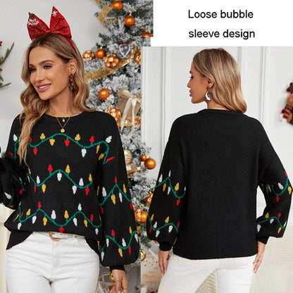 Women’s Christmas Pullover Sweater – Sweet Loose Knit