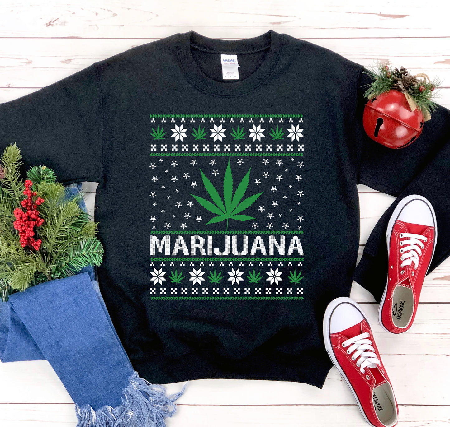 Unisex Marijuana Sweatshirt – Comfortable and Stylish