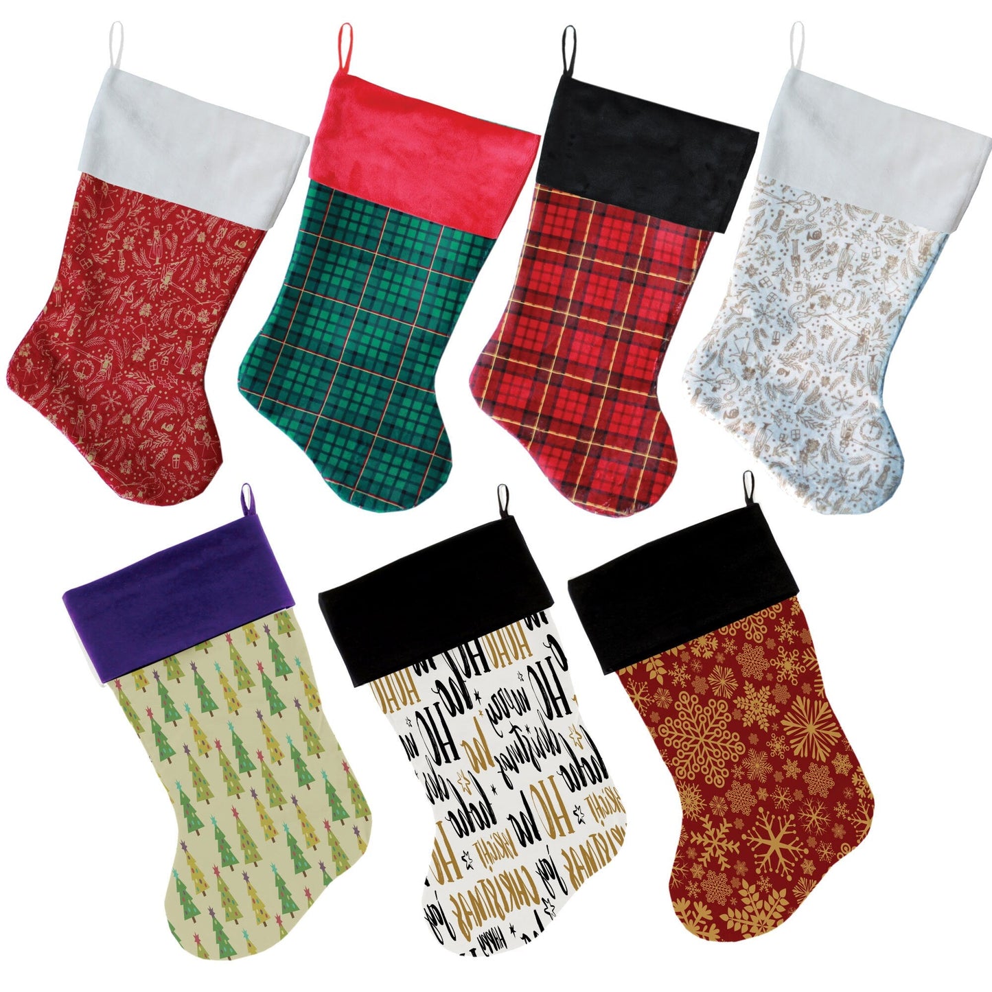 Velvet Christmas Stockings – Choose from 7 Designs